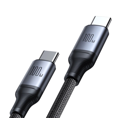 2-in-1-Kabel Joyroom Speedy-Serie SA21-1T2 USB-C - USB-C / USB-C 1,5 m schwarz