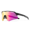 Rockbros Polarisierte Radbrille mit UV-Schutz und Korrektureinsatz - Grau