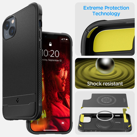 Spigen RUGGED ARMOR MAG MAGSAFE IPHONE 14 MATTSCHWARZ