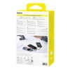 Powerbank Baseus Lipow 10000mAh 22.5W z podwójnym wbudowanym kablem z wyświetlaczem (z dodatkowym czarnym kablem Baseus Simple USB-A - USB-C 3A 0,2m) - czarny