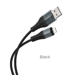 HOCO kabel USB do iPhone Lightning 8-pin COOL X38 1 metr czarny