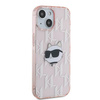 Karl Lagerfeld KLHCP13MHKLPCHP iPhone 13 6.1" różowy/pink hardcase IML Choupette Head & Monogram