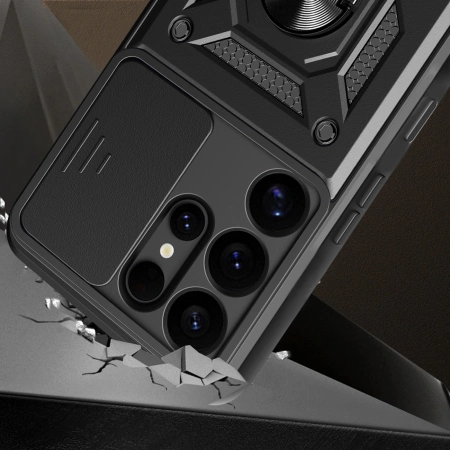 Hybrid Armor Camshield Samsung Galaxy S25 Ultra Black