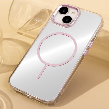 Nakładka Clear Thin Mag do iPhone 13 6,1" różowa