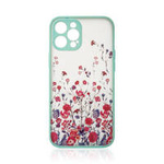 Design Case etui do iPhone 13 Pro Max pokrowiec w kwiaty niebieski