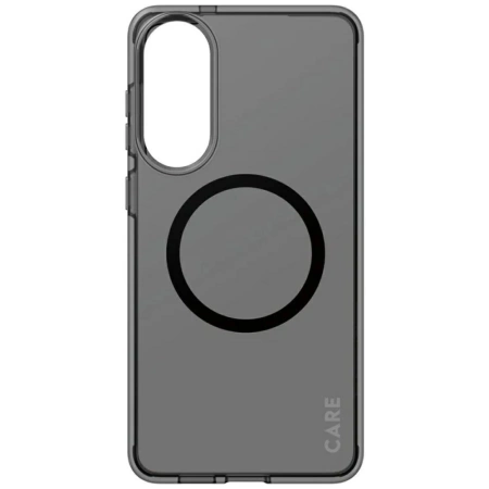 CARE by PanzerGlass Flagship Urban Combat Black QI Case for Samsung Galaxy S25 Edge - Semi-transparent