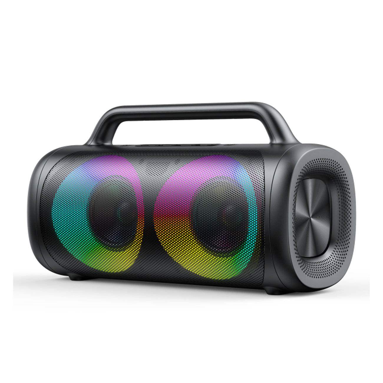 Joyroom bezprzewodowy głośnik bluetooth 5.1 z kolorowym oświetleniem LED czarny (JR-MW02)