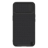 Nillkin Textured S Case für iPhone 14, gepanzerte Hülle mit Kameraabdeckung, schwarz