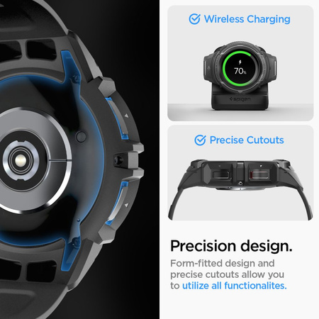 Spigen RUGGED ARMOR „PRO“ GALAXY Watch 6 CLASSIC (47 MM) MATTSCHWARZ