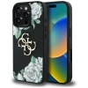 Guess Grained Roses Big 4G logo iPhone 16 Pro case - black