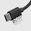 SBS TECABLETISSUETCK USB-C – USB-C-Kabel 1,5 m 60 W geflochten – Schwarz