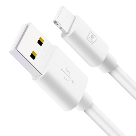 Accessories - 3mk Hyper Cable A to Lightning 1.2m 5V/2.1A 12W White
