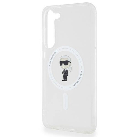 Karl Lagerfeld IML Ikonik MagSafe Hülle für Samsung Galaxy S23+ – transparent