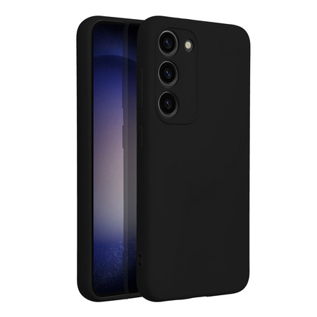 Etui do Samsung S23 czarne + Szkło na ekran + Szkło na aparat