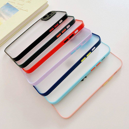 Milky Case silicone flexible translucent case for Samsung Galaxy A72 4G red