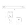 Baseus Super Si szybka ładowarka sieciowa Quick Charge 3.0 Power Delivery 25W 3A + Kabel USB Typ C - USB Typ C 3A 1m biały (TZCCSUP-L02)