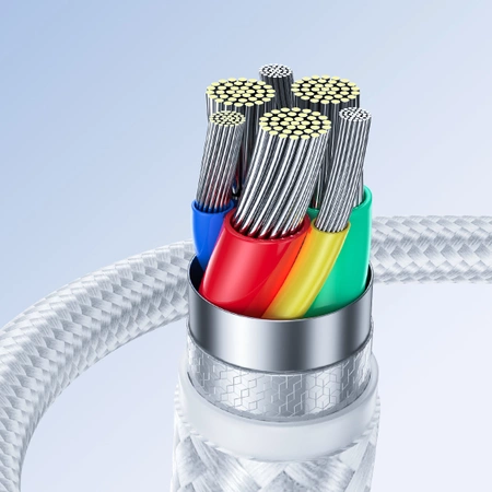 Joyroom USB-Kabel - Micro-USB 2.4A Surpass-Serie für schnelles Aufladen und Datenübertragung 2 m weiß (S-UM018A11)