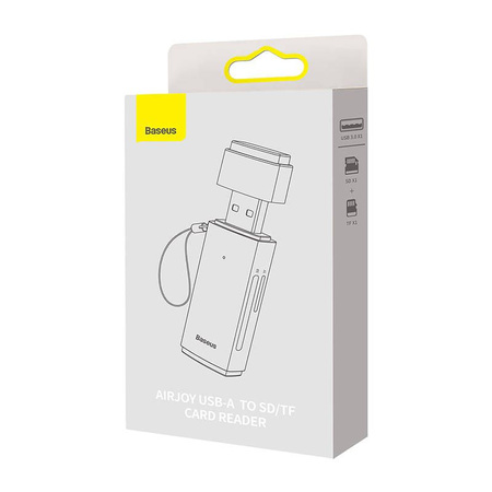 Baseus Lite Series adapter czytnik kart SD/TF USB szary (WKQX060013)