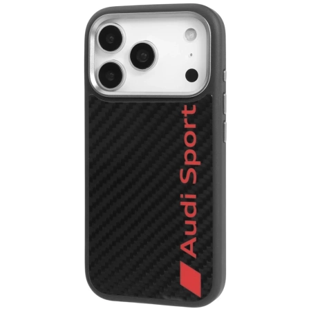 Audi R8 Carbon Fiber MagSafe Case für iPhone 17 Pro - Schwarz