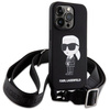 Karl Lagerfeld KLHCP15XSCBSKNK iPhone 15 Pro Max 6.7&quot; hardcase black/black Crossbody Silicone Ikonik