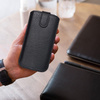 Futerał Skórzany Uniwersalny Slim Kora 2 - do Samsung I9100 Galaxy S2/LG L7/Xperia J czarny