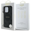 Oryginalne Etui IPHONE 16 PRO Guess 4G Circle Classic Logo MagSafe czarne