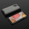 Honeycomb Handyhülle Schutzhülle mit TPU Rahmen für Samsung Galaxy A42 5G schwarz
