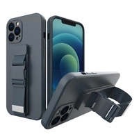 Kordelhülle Gelhülle mit Umhängeband Kette Handtasche Umhängeband Samsung Galaxy S21 5G marineblau