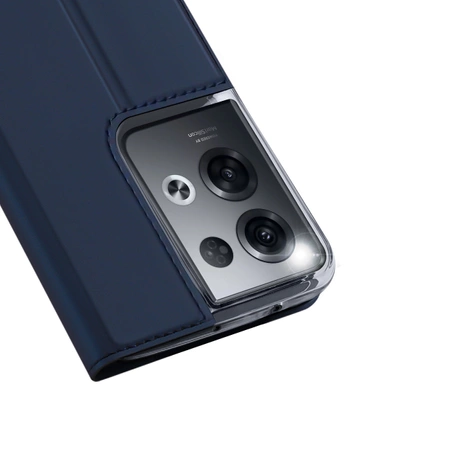 Dux Ducis Skin Pro case for Oppo Reno 8 Pro flip cover card wallet stand blue