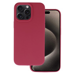 Silicone Lite Case do Iphone 15 Pro Max bordowy