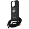 Original Case IPHONE 16 PRO Guess 4G Big Logo Cord Stap Crossbody black