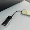 Powerbank SBS 10000mAh PD 20W z wyświetlaczem LCD i wbudowanym kablem USB-C - szary