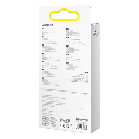 Baseus Flash Series II kabel USB - USB Typ C / Lightning / micro USB 100 W 1,2 m fioletowy (CASS030005)