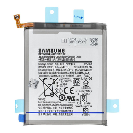 ServicePack Bateria EB-BA515ABY do SAMSUNG A51 A515 GH82-21668A