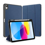 Dux Ducis Domo Hülle iPad 10.9&#39;&#39; 2022 (10 Gen.) Smart Cover Ständer blau