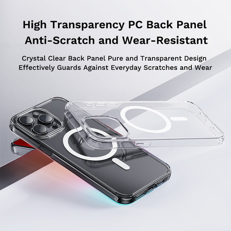 Rock Etui Crystal Series Magnetic do Iphone 16 Pro Max przezroczyste