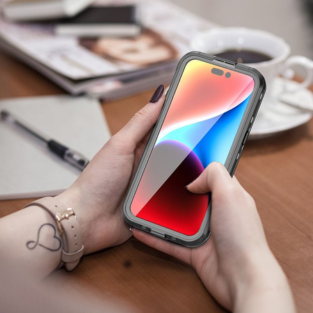 Futerał wodoodporny SHELLBOX DOT kompatybilny z MagSafe do IPHONE 15 Pro Max czarny