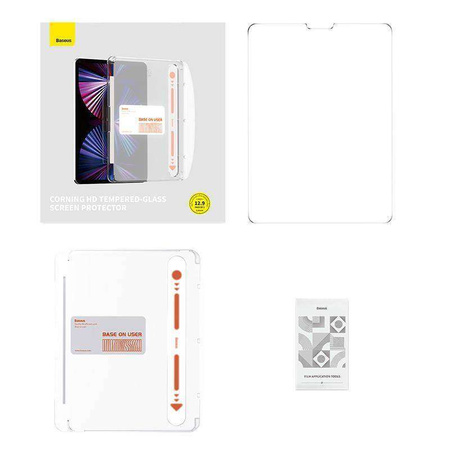 Tempered Glass IPAD PRO 12.9 2020 / 2021 / 2022 Tempered Glass Baseus Clear