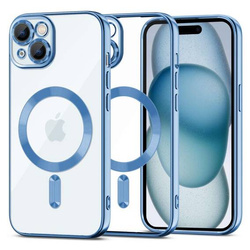 Schutzhülle APPLE IPHONE 15 Tech-Protect MagShine hellblau