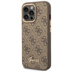 Original Case IPHONE 14 PRO Guess Hard Case 4G Vintage Gold Logo (GUHCP14LHG4SHW) brown