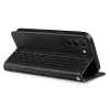 Magnetband Hülle Hülle für Samsung Galaxy S22+ (S22 Plus) Tasche Geldbörse + Mini Lanyard Anhänger Schwarz