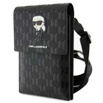Bag Karl Lagerfeld Saffiano Monogram Ikonik (KLWBSAKHPKK) black