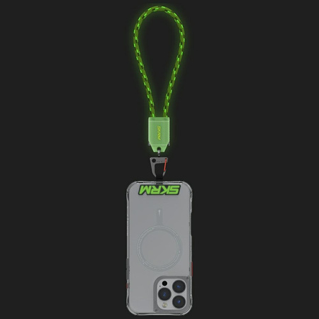 Uniwersalna smycz na nadgarstek z kablem 2w1 Skinarma Dyno Ve USB-C/USB-C niteglow