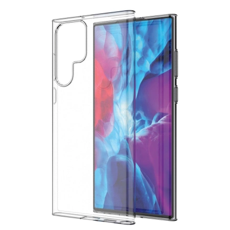 Żelowy pokrowiec etui Ultra Clear 0.5mm Samsung Galaxy S22 Ultra przezroczysty