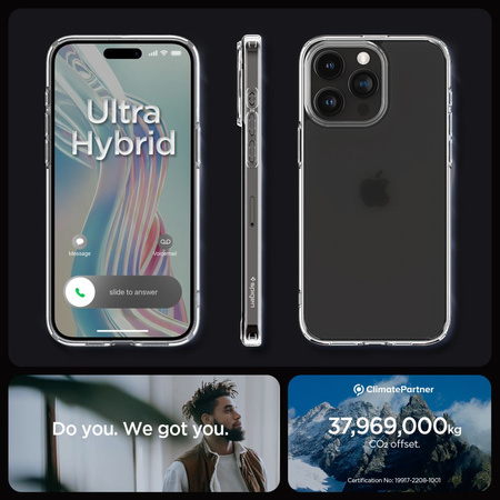 Spigen ULTRA HYBRID IPHONE 15 PRO FROST KLAR