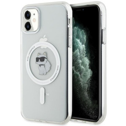 Karl Lagerfeld KLHMN61HFCCNOT iPhone 11 /Xr przezroczysty/transparent hardcase IML Choupette MagSafe