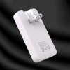 GaN Dudao A65Q 65W USB-A / USB-C PD Ultradünnes Wandladegerät - Weiß
