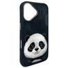 Nimmy etui iPhone 16 6.1" czarny/black Big Eyed Pet 2.0 Panda