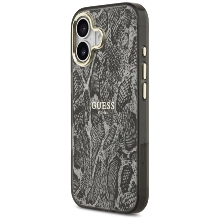 Guess Python Pattern MagSafe Case für iPhone 17 - Schwarz