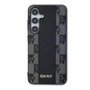 DKNY DKHMS24SPCPVSLK S24 S921 czarny/black hardcase Leather Checkered Mono Pattern MagSafe